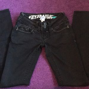 Black detailed skinny jeans